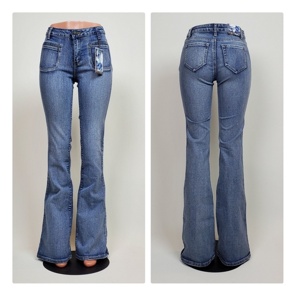 Royal Blue Denim - NWT Red HOT bells!